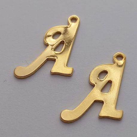 Nerūsējošā tērauda 304 kulons burts "A" 15x12 mm. 1 gab.