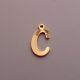 Nerūdijančio plieno 304 pakabukas raidė "C" 15x8 mm. 1 vnt.