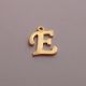 Stainless steel 304 pendant letter "E" 15x12 mm. 1 pc.