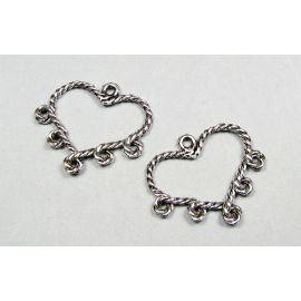 Lingid pistikud "Heart" 34x29 mm MD0299