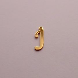 Anhänger Buchstabe "J" aus Edelstahl 304 15x7 mm. 1 Stk.
