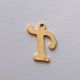 Stainless steel 304 pendant letter "T" 15x7 mm. 1 pc.