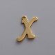 Anhänger Buchstabe "X" aus Edelstahl 304 15x14 mm. 1 Stk.