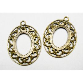 Rėmelis - pakabukas kamėjai 40x29x2 mm MD0324