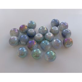 Glass beads 10 mm 10 pcs.
