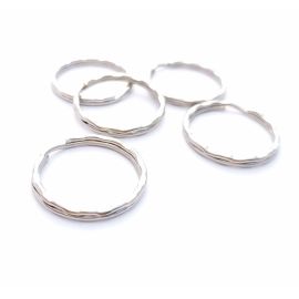 Priedai papuošalams - Raktų žiedas. Tamsios sidabro spalvos dydis 25 mm 10 vnt 1 maišelis