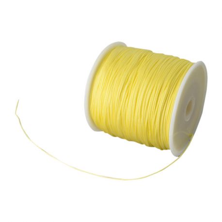 Stīgas Virves Gumijas lentes Līnijas Diegi Auklas - Sintētiskais neilona pavediens - aukla. Gaiši dzeltena krāsa 5 metri