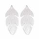 Misiņa kulons "Lapa" 30x13x1 mm. 2 gab