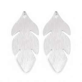 Messingist ripats "Leht" 30x13x1 mm. 2 tk