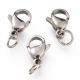 Stainless steel 304 clasp carabiner with ring 11x7x3 mm. 5 pcs