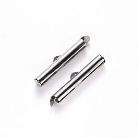 Nerūdijančio plieno 304 užbaigimo detalė - vamzdelis 30x6x4 mm. 4 vnt