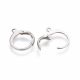Stainless steel 304 earring hooks 14.5x12.5x2 mm. 5 pairs