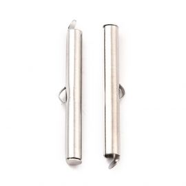 Viimistlusosa roostevabast terasest 304 - toru 35x6x4 mm. 4 tk