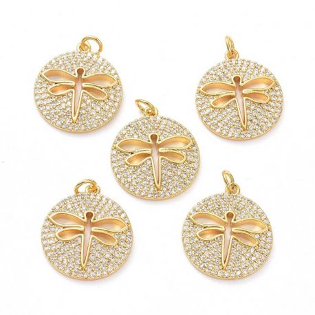 Žalvarinis pakabukas "Laumžirgis" su Cirkonio akutėmis 22x19x3 mm. 1 vnt