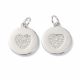 Misiņa kulons "Sirds" ar cirkonija acīm 15,7x13,7x1,7 mm. 1 gab