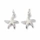 Messingist ripats "Starfish" tsirkooniumi silmadega 13x11x2 mm. 1 tk MD2572