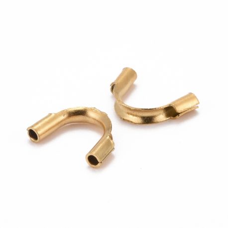 Stainless steel 304 protection for cable 4.5x7.5x1.5 mm. 6 pcs
