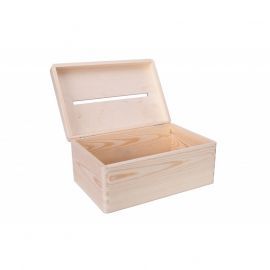 Wooden donation box 30x20x13 cm