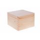Деревянная коробка - с закругленными углами 20x20x13 см MED0099