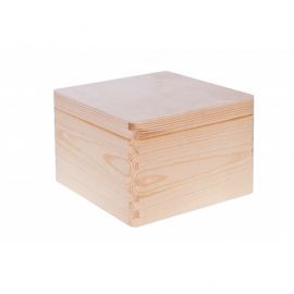 Wooden box 20x20x13 cm