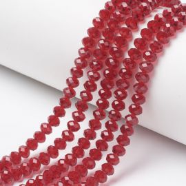 Glass beads 8x6 mm. 1 thread