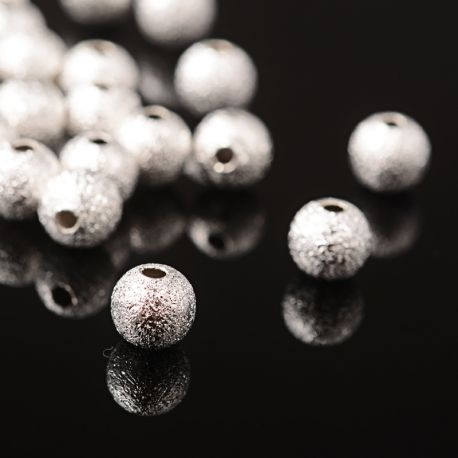 Žalvarinis intarpas su faktūra 6 mm. 10 vnt