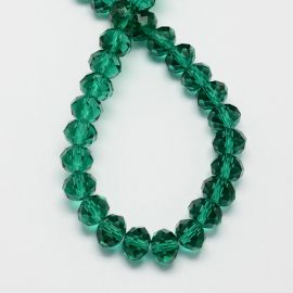Glass beads 12x8 mm. 1 thread