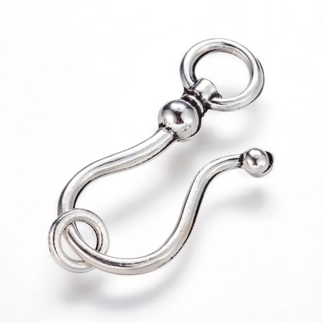 Vėrinio užsegimas 38x16x8 mm žiedelis ~ 8 mm. 3 rinkiniai