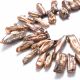 Natural Keshi pearls 30-10x8-6x5-3 mm. 6 pcs
