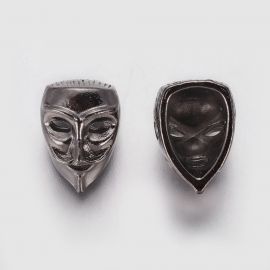 Zubehör für Schmuck - Legen Sie "Maske" ein. Schwarze Farbe Größe 145x10x9 mm 1 Stk