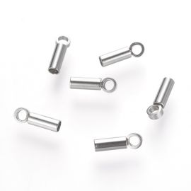 Stainless steel 304 finishing piece 7x2 mm. 6 pcs