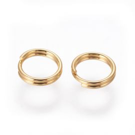 Stainless steel 304 double ring 5x1 mm. 20 pcs