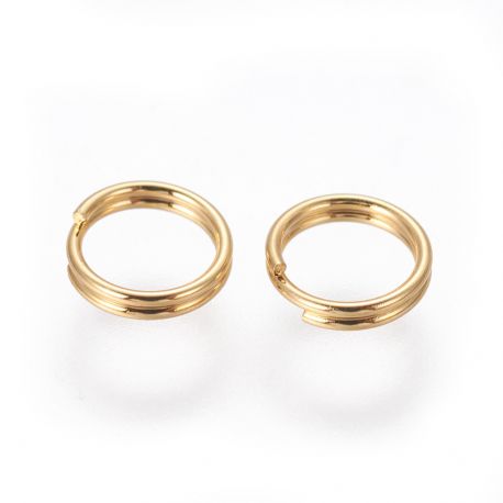 Stainless steel 304 double ring 5x1 mm. 20 pcs