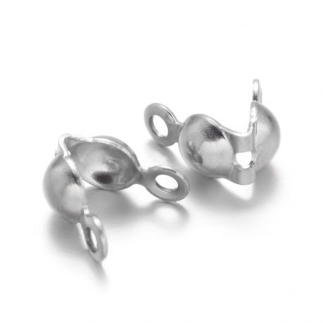 Nerūdijančio plieno 304 užspaudžiamas burbuliukas 8x4 mm. 10 vnt