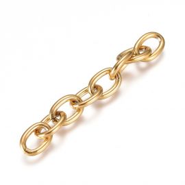 Stainless steel 201 extension chain length ~5 cm.. 2 pcs