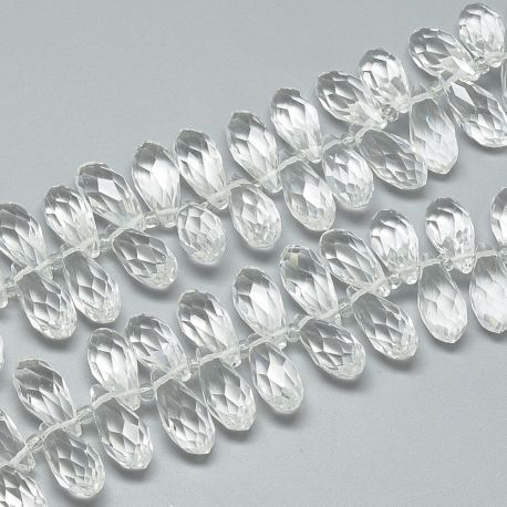 Stikla krelles - pilieni 13-12x6 mm. 10 gab