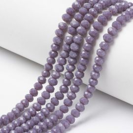 Glass beads 8x6 mm. 1 thread