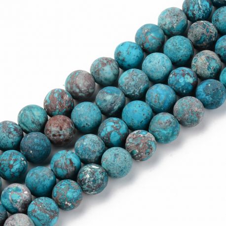 Dabīgas amerikāņu turku krelles 8 mm. 1 pavediens