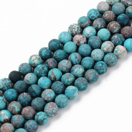 Natural American Turk beads 6 mm. 1 thread