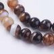 Dabīgā ahāta krelles 8 mm. 1 pavediens