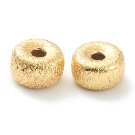 Žalvarinis intarpas 6x4 mm. 4 vnt