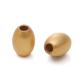 Žalvarinis intarpas 8x6 mm. 2 vnt