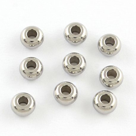 Nerūdijančio plieno 201 intarpas 5x3 mm. 20 vnt