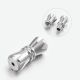 Stainless steel 304 screw clasp 11x5 mm. 1 pc