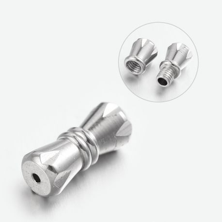 Nerūdijančio plieno 304 užsukamas užsegimas 11x5 mm. 1 vnt