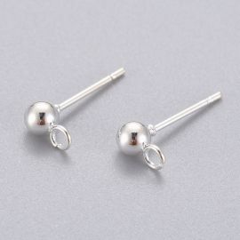 Ohrhaken aus Edelstahl 304 15x7x4 mm. 2 Paar