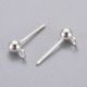 Ohrhaken aus Edelstahl 304 15x7x4 mm. 2 Paar