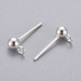 Ohrhaken aus Edelstahl 304 15x7x4 mm. 2 Paar