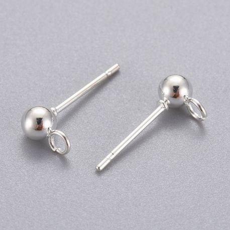 Ohrhaken aus Edelstahl 304 15x7x4 mm. 2 Paar