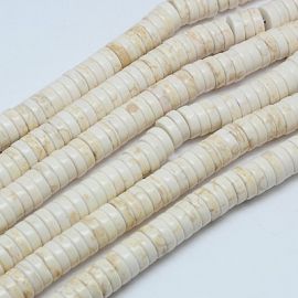 Sintētiskās Tirkīza krelles 6x3 mm. 1 pavediens